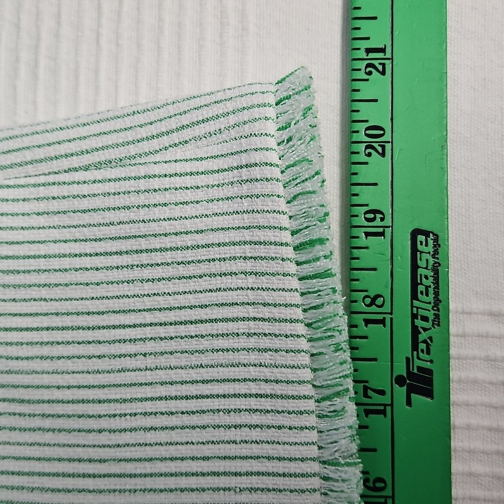 Preston & York Judith Boucle Tweed Round Neck Jacket: Green/White Stripe:Size- 8 - Picture 12 of 14